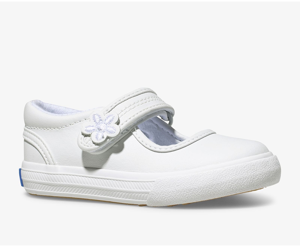 Keds Kids Slip Ons White - Ella Mary Jane - 021SRXYMH